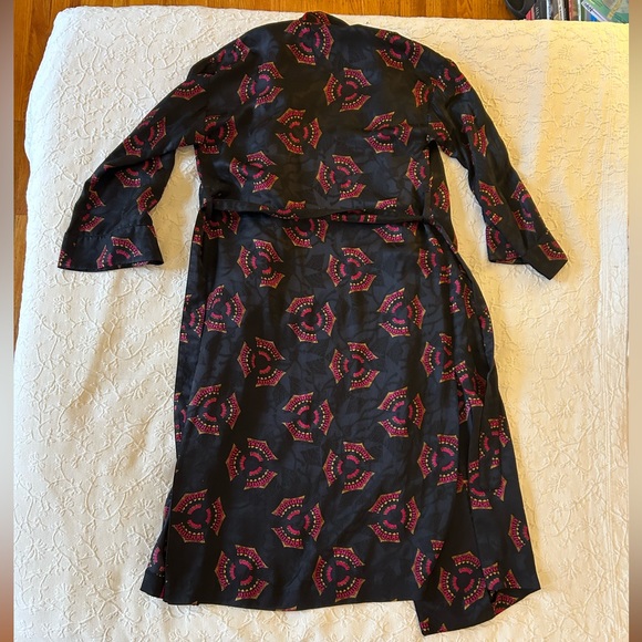 A.L.C. York Printed Silk Robe Jacket - Picture 7 of 7